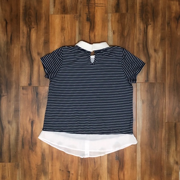 FAITH & JOY | Striped Collar Top - Picture 4 of 4